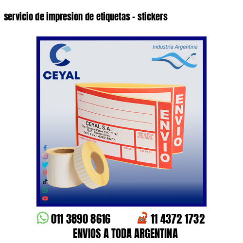 servicio de impresion de etiquetas – stickers