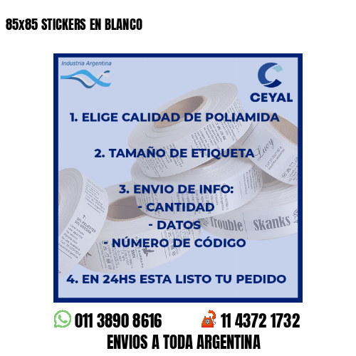 1000 STICKERS EN BLANCO