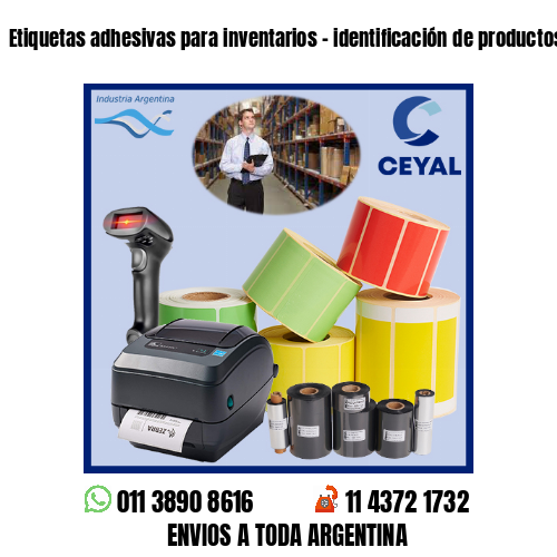 Etiquetas adhesivas para inventarios – identificación de productos