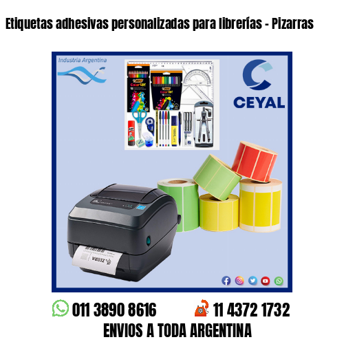 Etiquetas adhesivas personalizadas para librerías – Pizarras