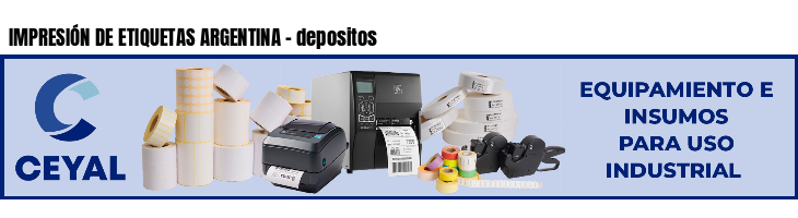 IMPRESIÓN DE ETIQUETAS ARGENTINA - depositos