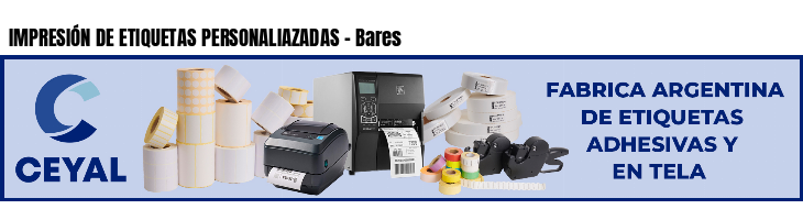 IMPRESIÓN DE ETIQUETAS PERSONALIAZADAS - Bares