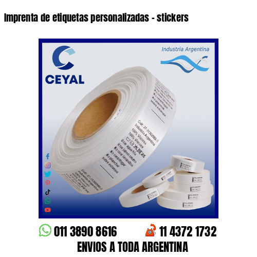 Imprenta de etiquetas personalizadas – stickers