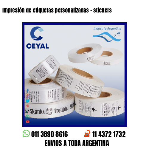 Impresión de etiquetas personalizadas – stickers