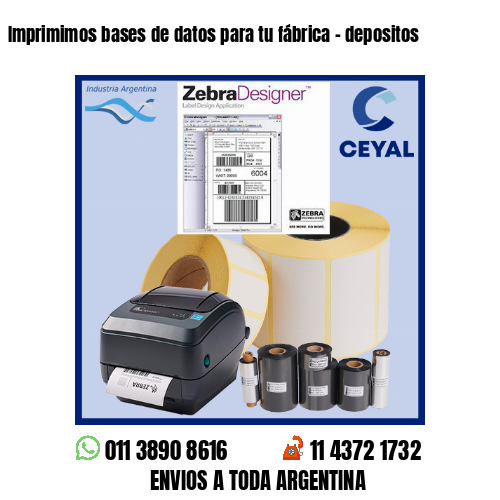 Imprimimos bases de datos para tu fábrica – depositos