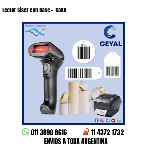 Lector láser con base –  CABA