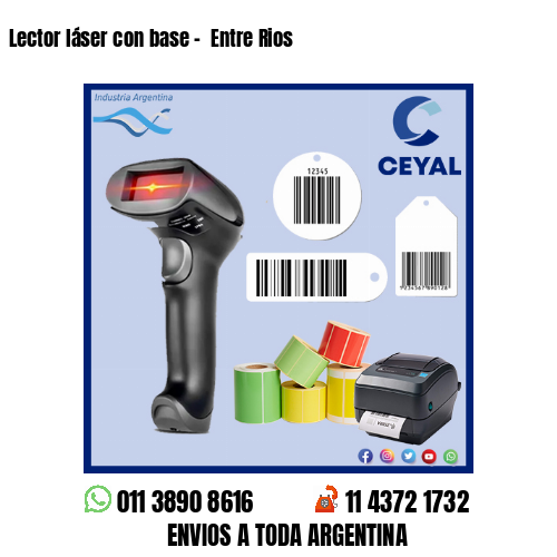 Lector láser con base –  Entre Rios