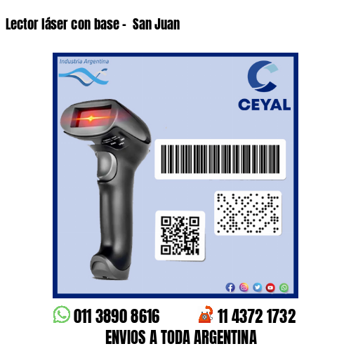 Lector láser con base –  San Juan