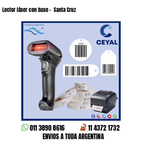 Lector láser con base –  Santa Cruz