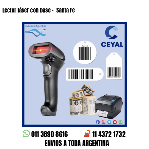 Lector láser con base –  Santa Fe
