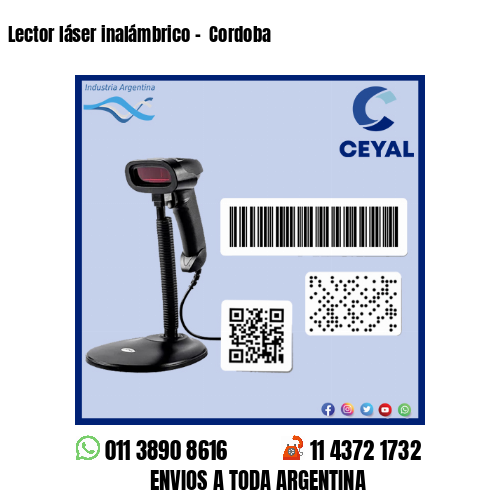 Lector láser inalámbrico –  Cordoba