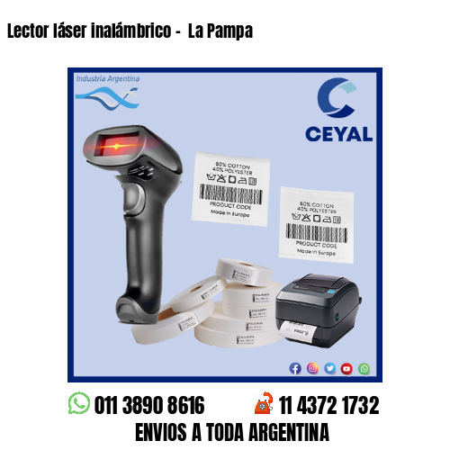 Lector láser inalámbrico –  La Pampa
