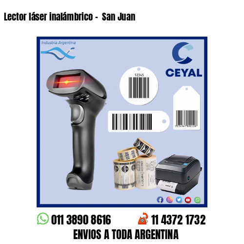 Lector láser inalámbrico –  San Juan