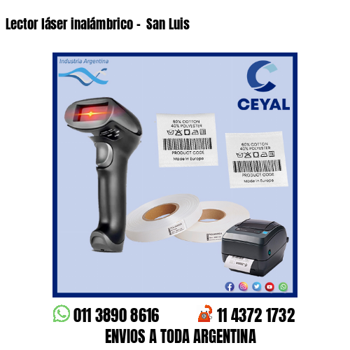 Lector láser inalámbrico –  San Luis