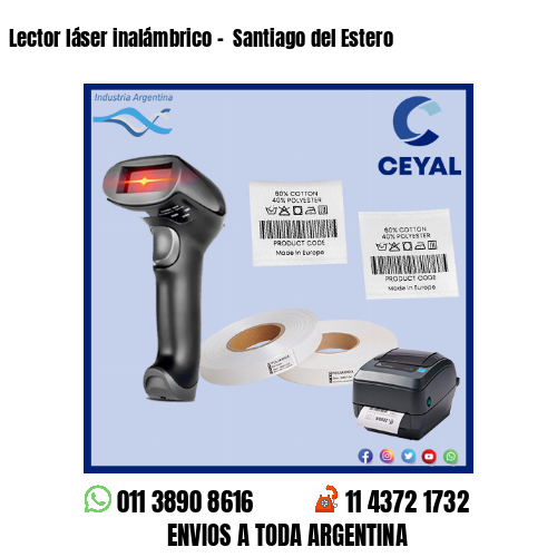 Lector láser inalámbrico –  Santiago del Estero