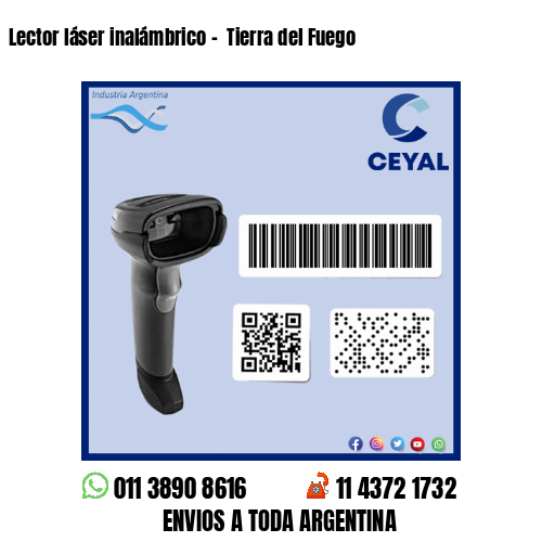 Lector láser inalámbrico –  Tierra del Fuego