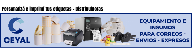 Personalizá e imprimí tus etiquetas - Distribuidoras