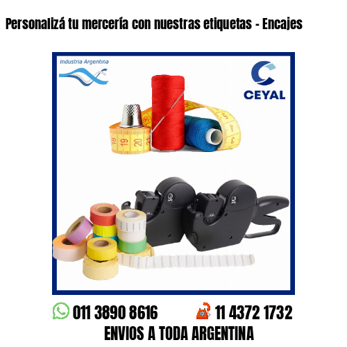 Personalizá tu mercería con nuestras etiquetas – Encajes