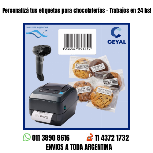 Personalizá tus etiquetas para chocolaterías – Trabajos en 24 hs!