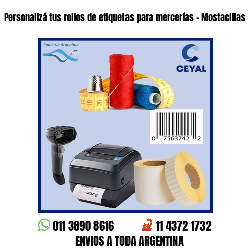 Personalizá tus rollos de etiquetas para mercerías – Mostacillas