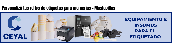 Personalizá tus rollos de etiquetas para mercerías - Mostacillas 