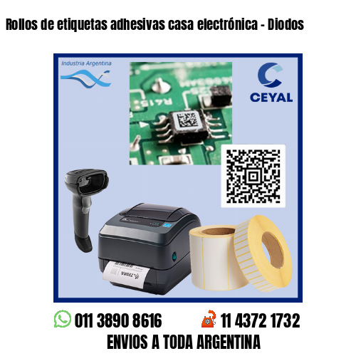 Rollos de etiquetas adhesivas casa electrónica – Diodos