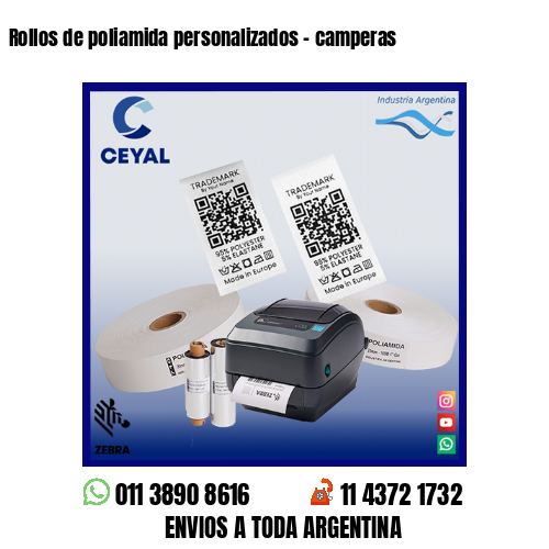 Rollos de poliamida personalizados – camperas