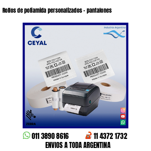 Rollos de poliamida personalizados – pantalones