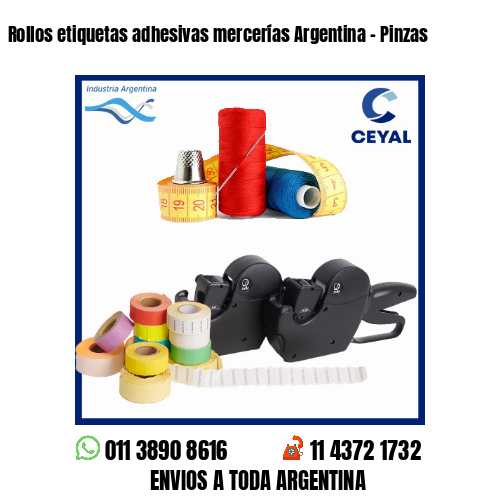 Rollos etiquetas adhesivas mercerías Argentina – Pinzas