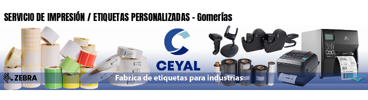 SERVICIO DE IMPRESIÓN / ETIQUETAS PERSONALIZADAS - Gomerías