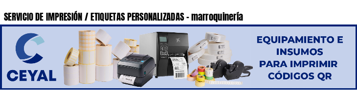SERVICIO DE IMPRESIÓN / ETIQUETAS PERSONALIZADAS - marroquinería