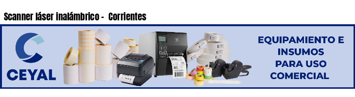 Scanner láser inalámbrico -  Corrientes
