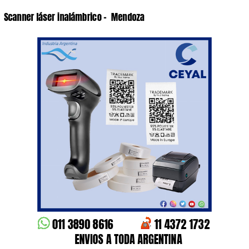 Scanner láser inalámbrico –  Mendoza