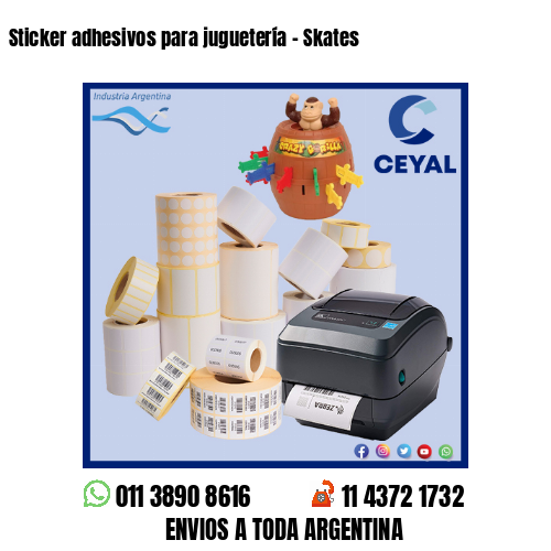 Sticker adhesivos para juguetería – Skates