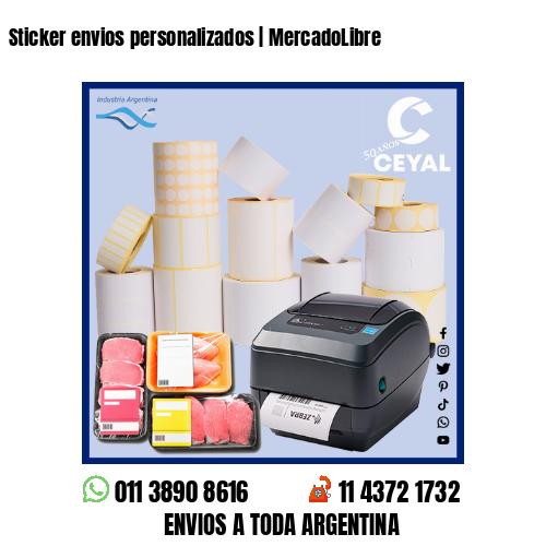 Sticker envios personalizados | MercadoLibre