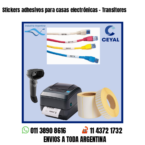 Stickers adhesivos para casas electrónicas – Transitores