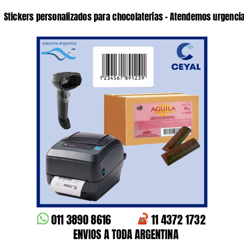 Stickers personalizados para chocolaterías – Atendemos urgencias!