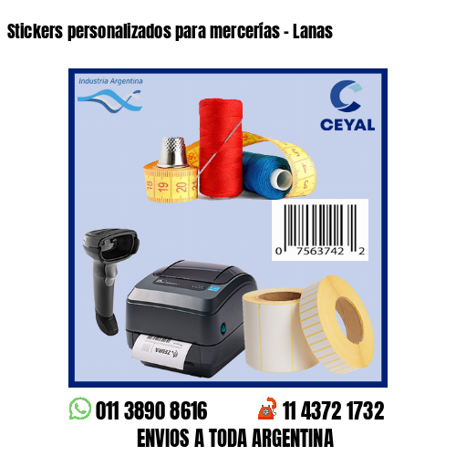 Stickers personalizados para mercerías – Lanas