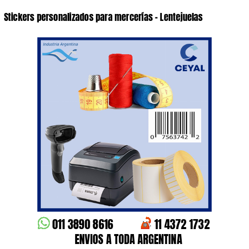 Stickers personalizados para mercerías – Lentejuelas