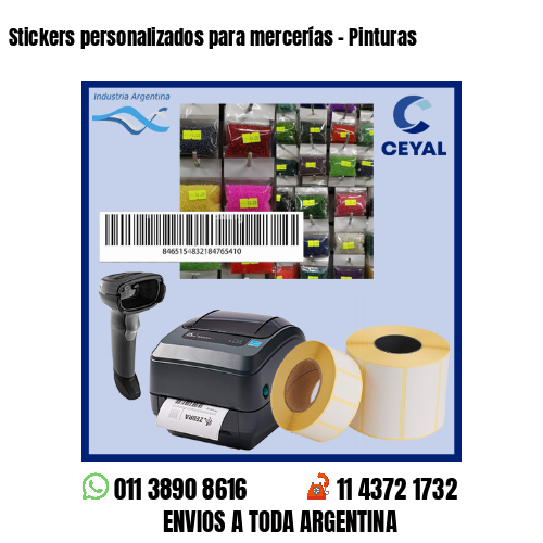 Stickers personalizados para mercerías - Pinturas 