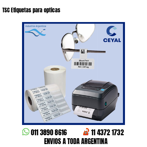 TSC Etiquetas para opticas