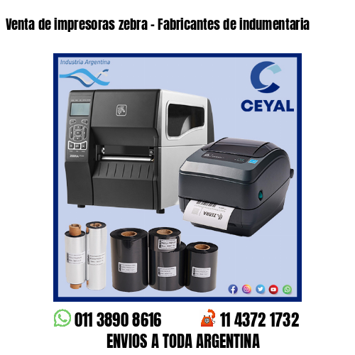 Venta de impresoras zebra – Fabricantes de indumentaria