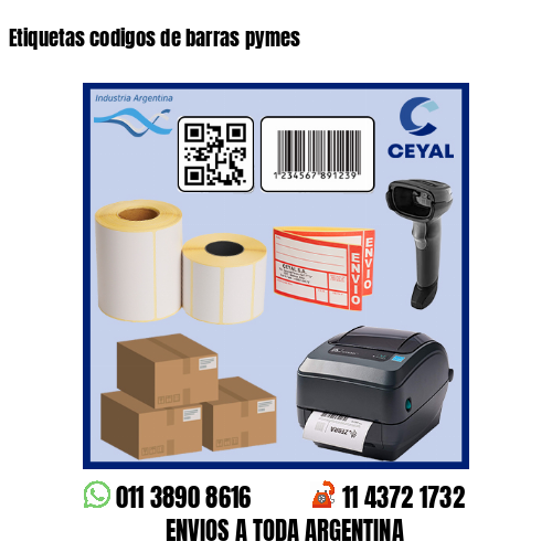 Etiquetas codigos de barras pymes