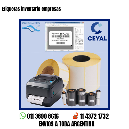 Etiquetas inventario empresas