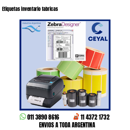 Etiquetas inventario fabricas