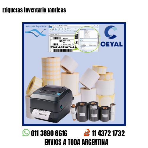 Etiquetas inventario fabricas