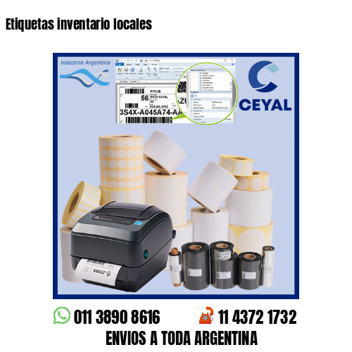 Etiquetas inventario locales