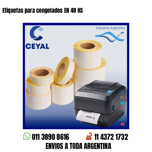 Etiquetas para congelados EN 48 HS