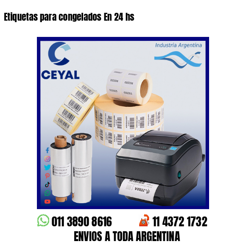 Etiquetas para congelados En 24 hs