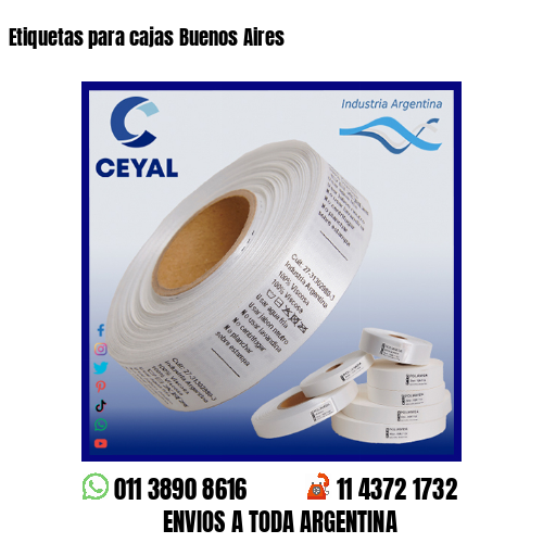Etiquetas para cajas Buenos Aires